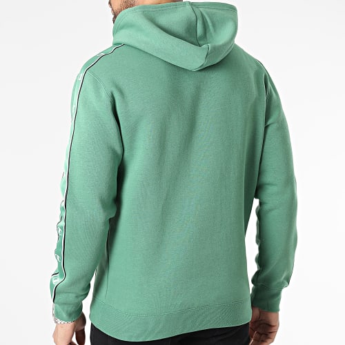 Sweat Capuche A Bandes 218910 Vert