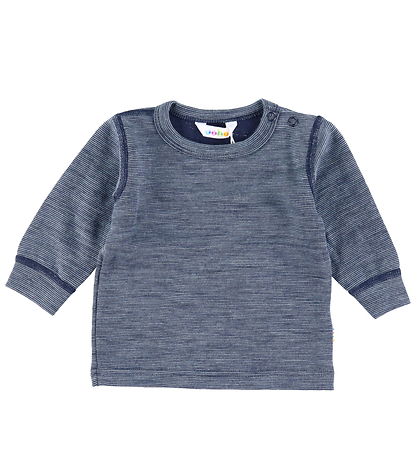 Joha Bluse - Wolle - Blau