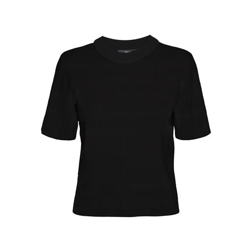 Vero Moda Gold Kortærmet Strikbluse, Black, M