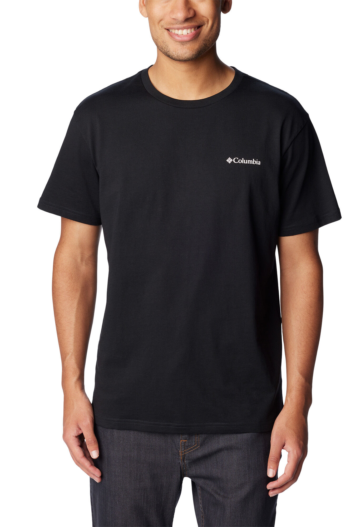 Camiseta masculina Columbia CSC Basic Logo™ de manga curta - Cinza escuro