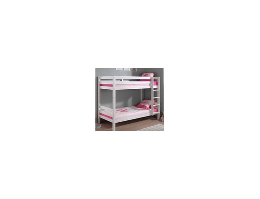 VIPACK - Lit évolutif Lit superposé 90x200 hauteur 160 cm sommier inclus pino - bl...
