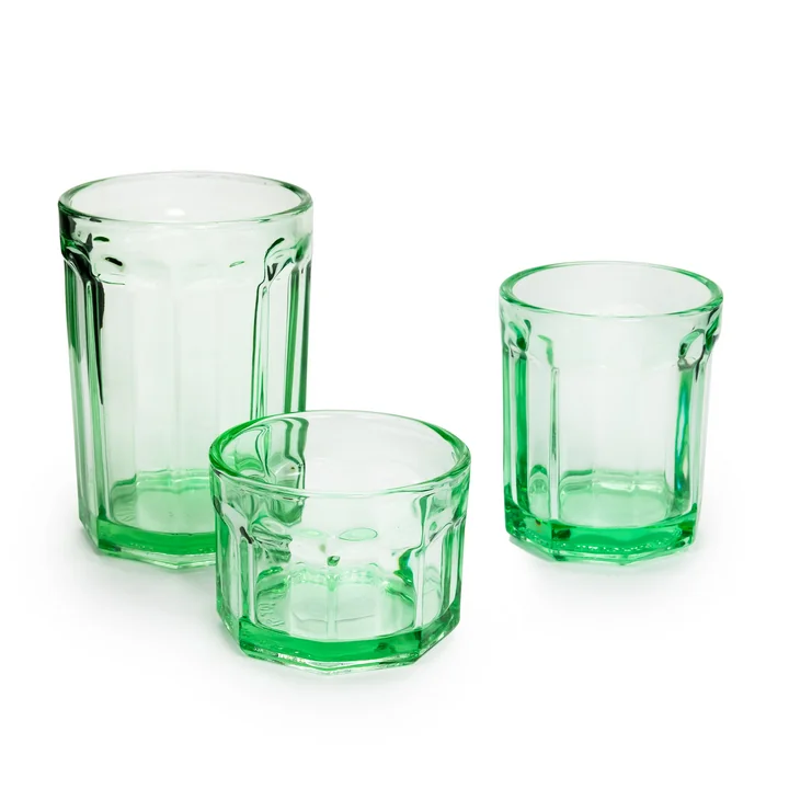 Serax - Fish & Fish Glas, S, grün (4er-Set)