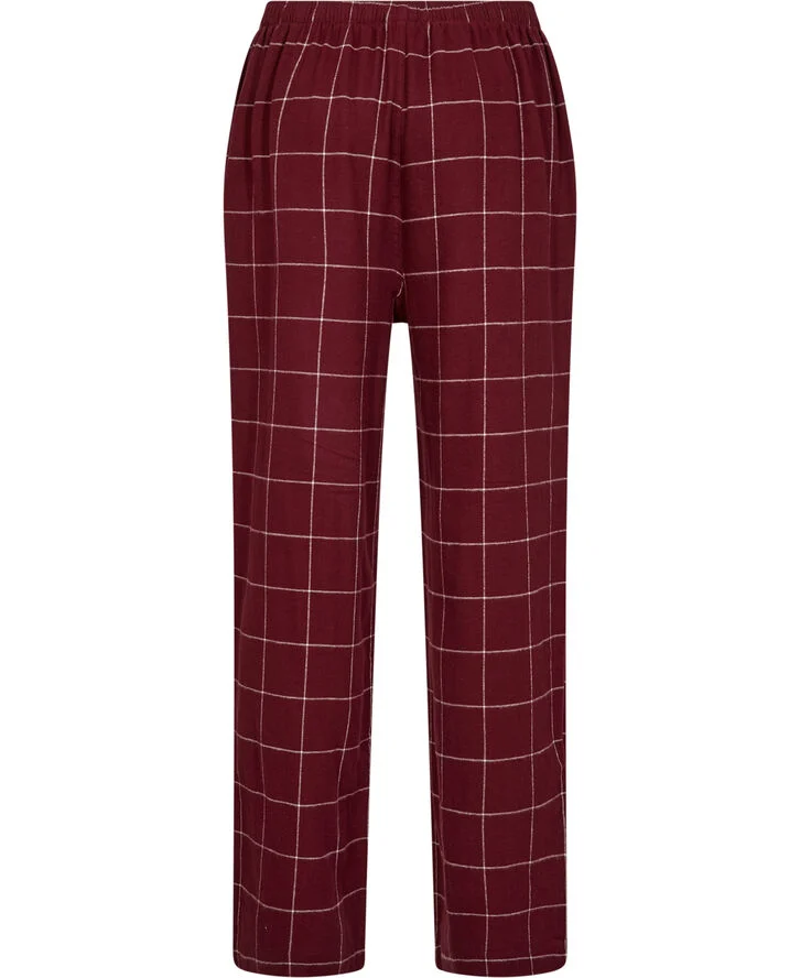 Polo Ralph Lauren FLANNEL-SLE-BOT Damson red windowpane