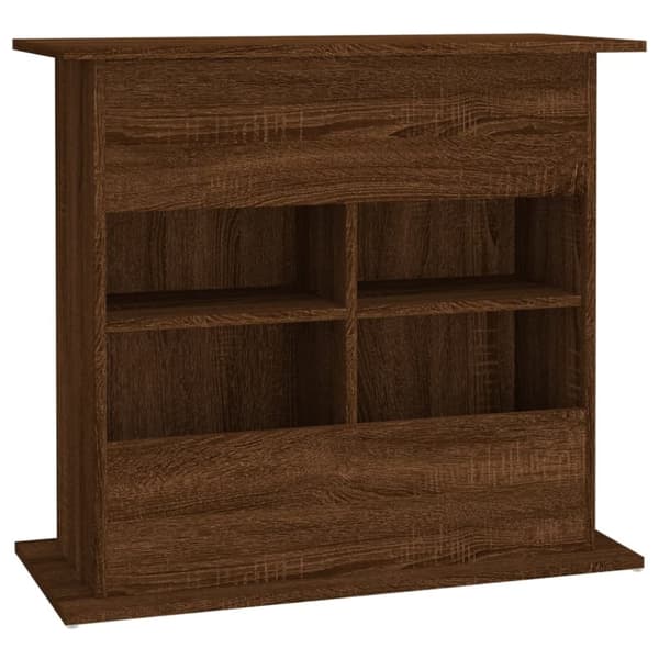 vidaXL Akvariumstativ brun eik 81x36x73 cm konstruert tre
