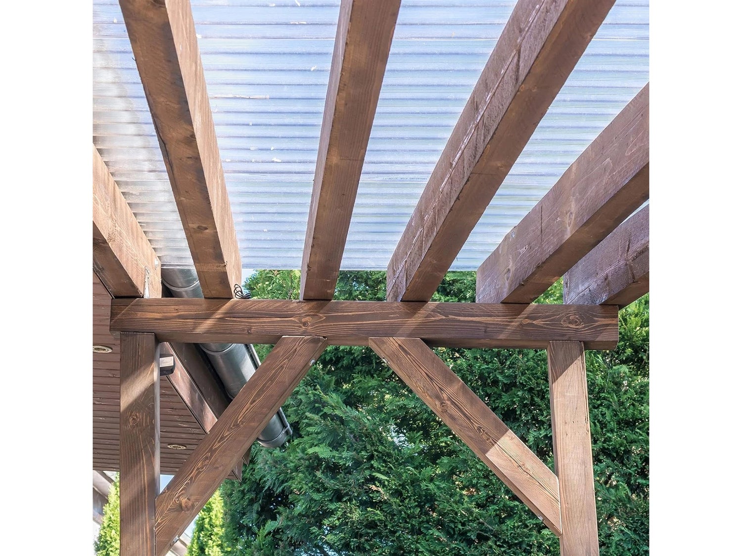 Dubbelwandige polycarbonaatplaat 60,5 x 121 cm transparant - meerwandige plaat voor kassen - 4 mm dik