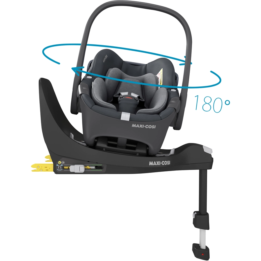 MAXI COSI Set Babyschale Pebble 360 Essential Graphite plus Basisstation FamilyFix 360