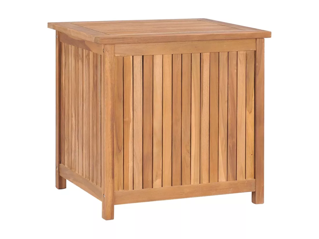 Boîte de rangement de jardin 60x50x58 cm Bois de teck solide