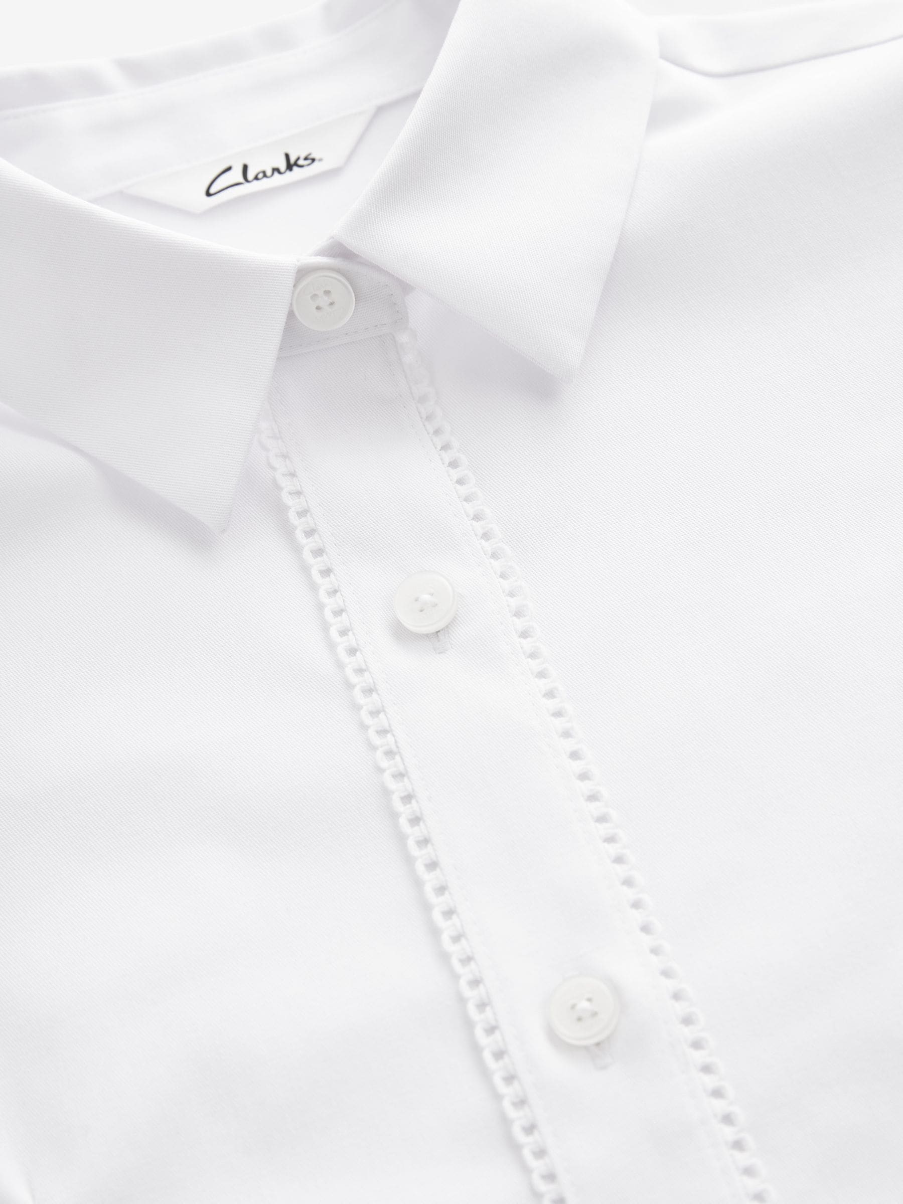 Clarks aansluitend school overhemd met korte mouwen