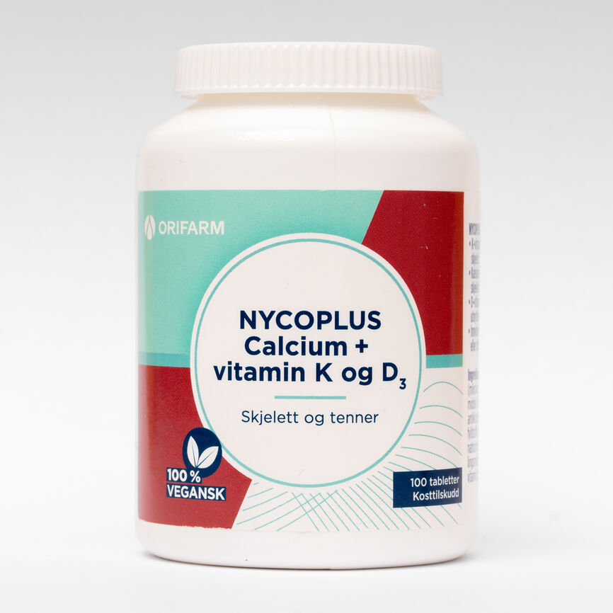 Nycoplus Calcium med K-og D3-vitamin tabletter 100stk