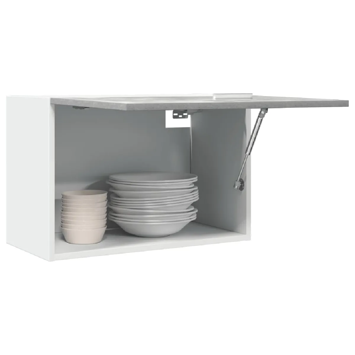 VidaXL Armoire Suspendue - Gris Béton