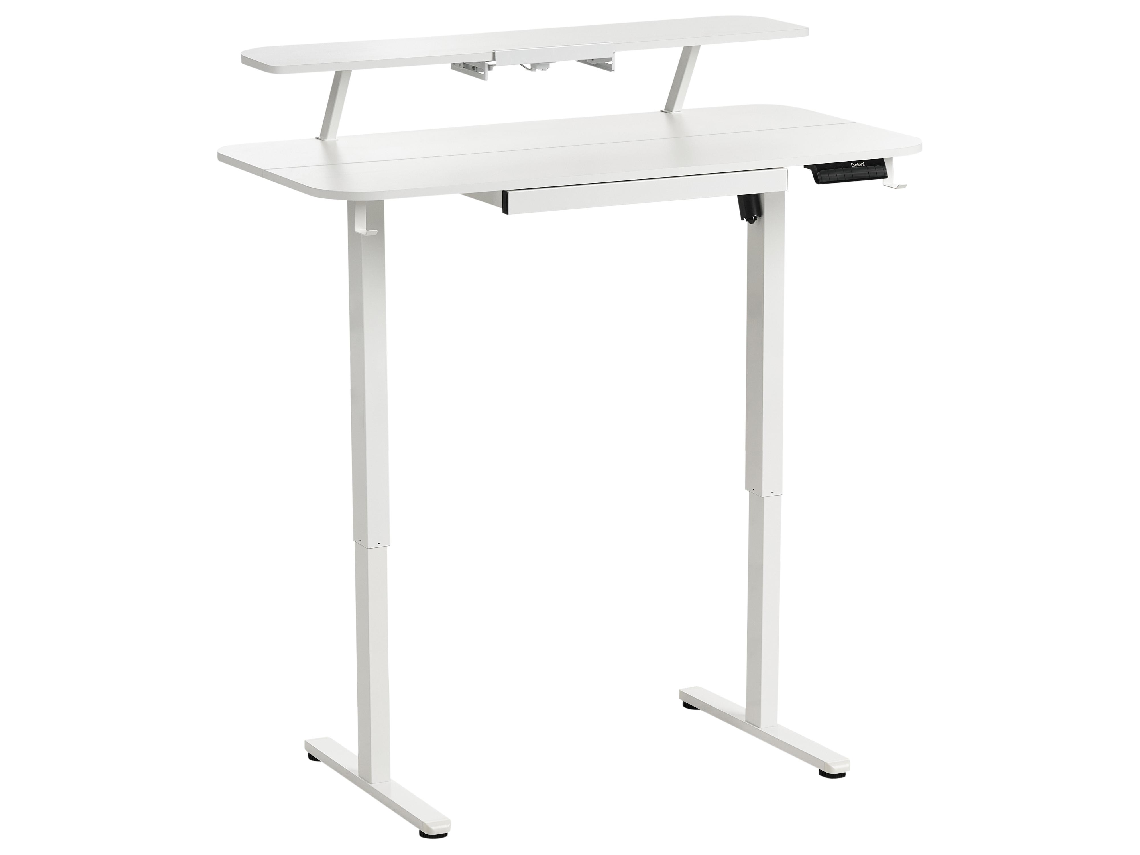 Elektrisch verstelbaar sta-bureau WILBANKS Wit 120 cm 60 cm met USB-poort