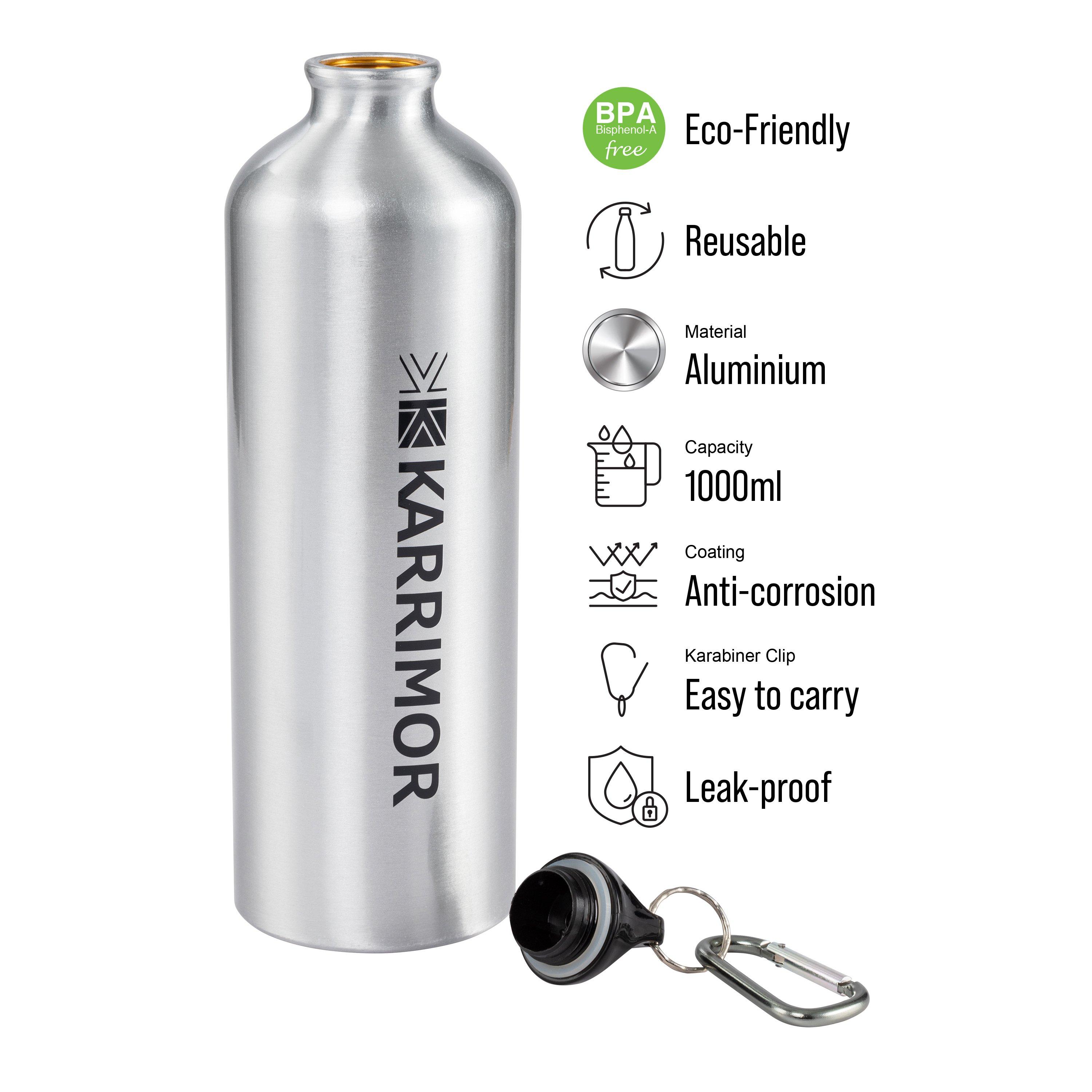 Karrimor Durable Aluminium Water Bottle 1L