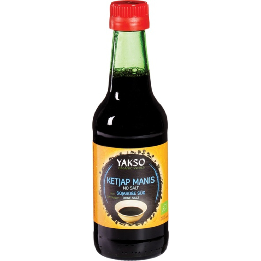 3x Yakso Ketjap Manis Zonder Zout250 ml