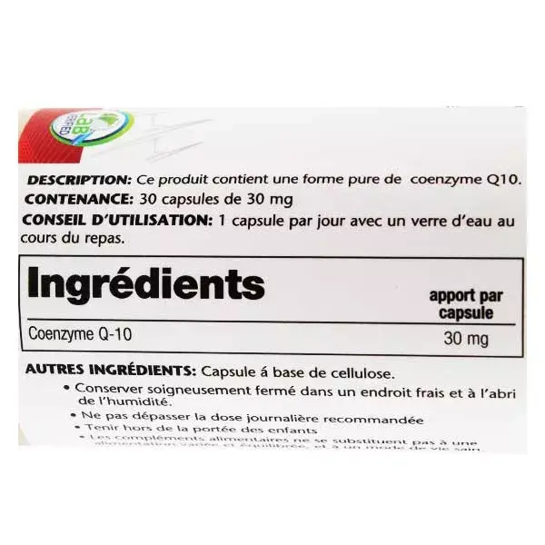 Solaray Co Q10 30mg 30 cápsulas
