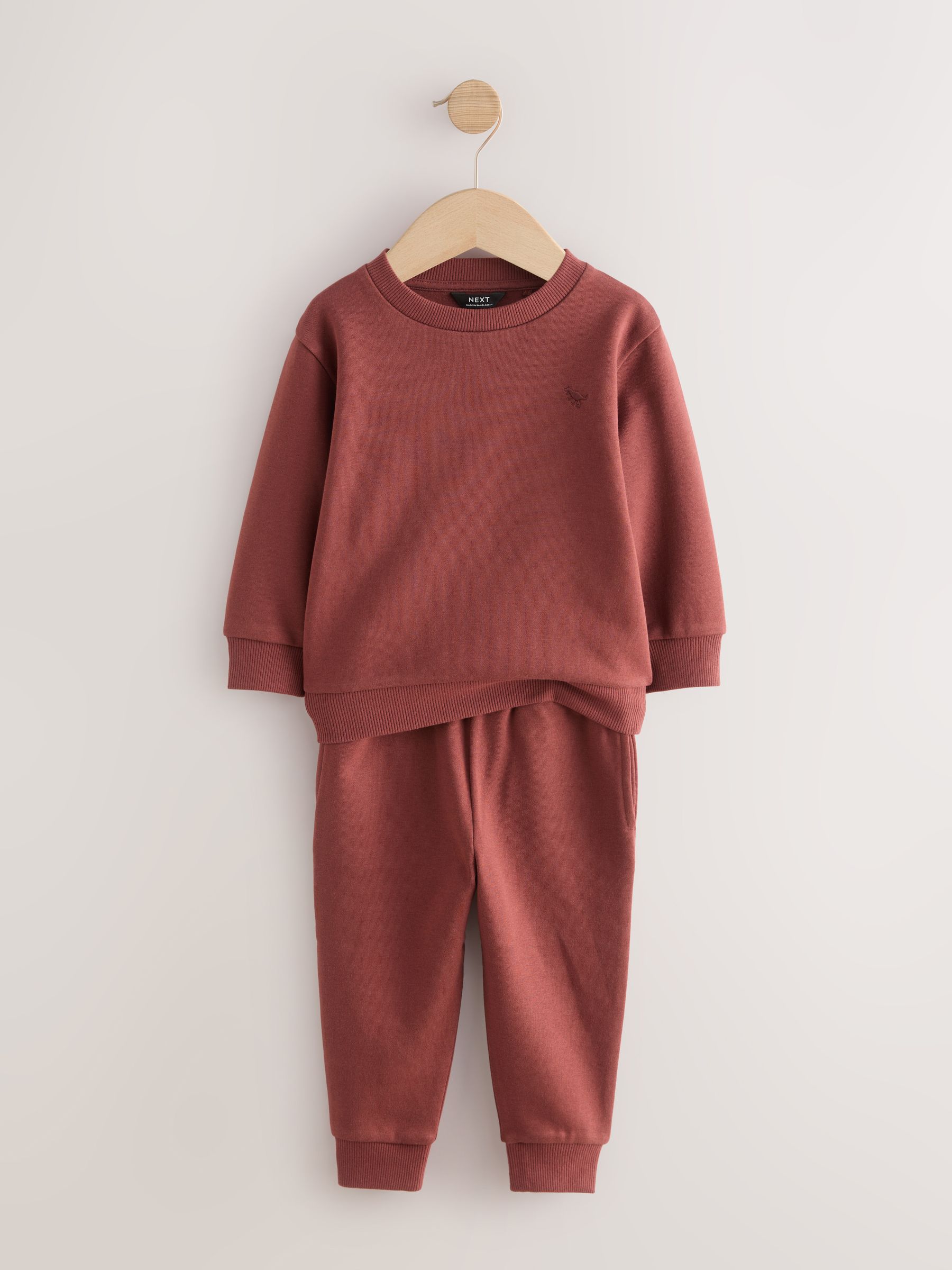 Bordeauxrood - Set met sweatshirt en joggingbroek (3mnd-7jr)