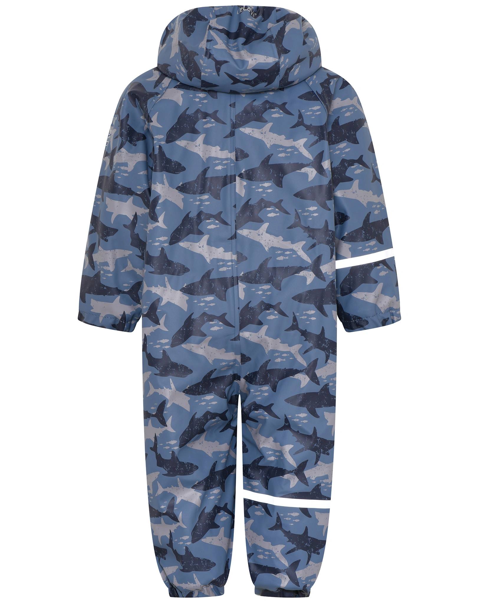 Regenoverall HAISCHWARM mit Innenfleece in china blue