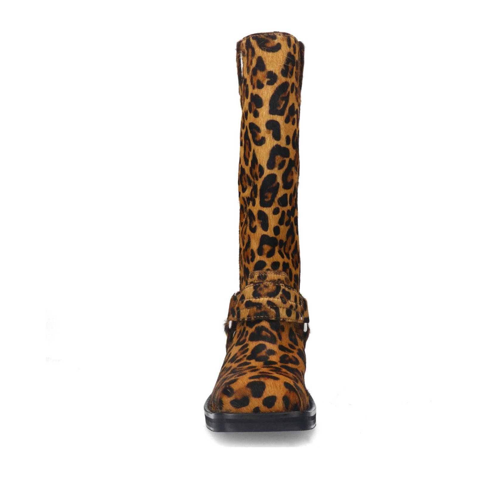 Sacha leren bikerboots panterprint