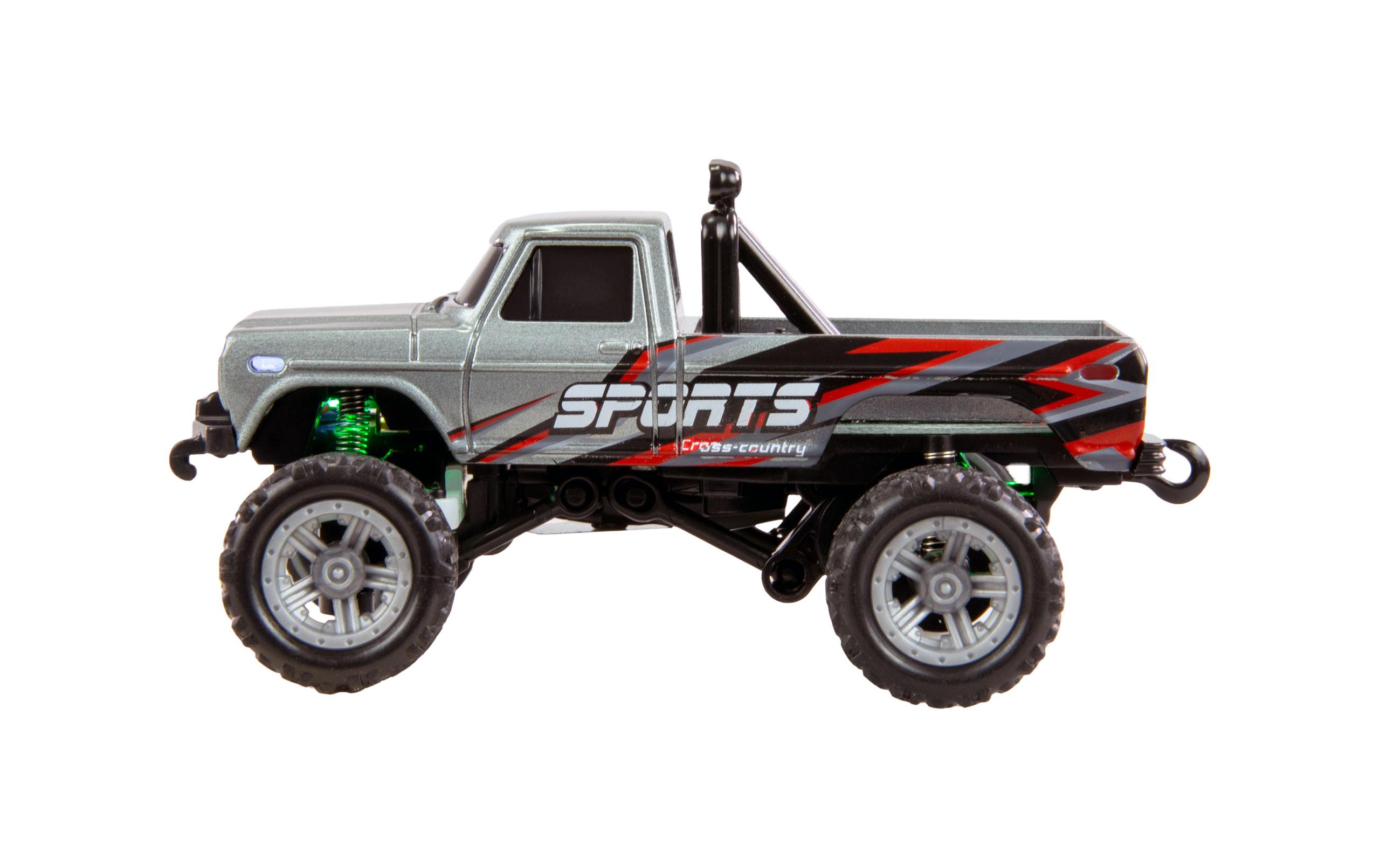Monster Truck Die Cast 1:64 RTR, GrauFerngesteuerte Monster Truck im Massstab 1:64