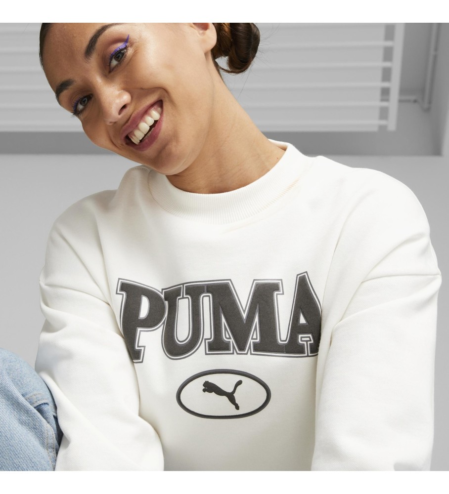 Moletom Puma Squad Crew Fl Off-White