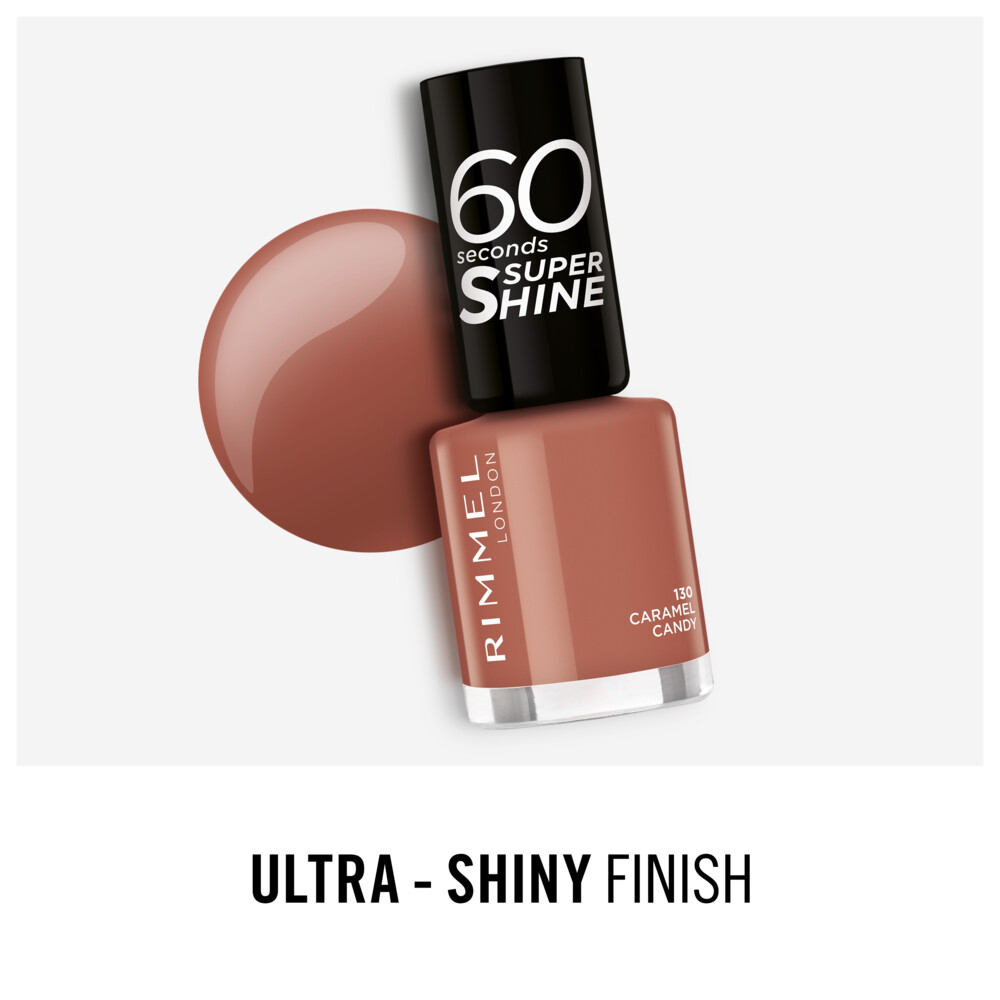 Rimmel Nagellak 60 Seconds SuperShine 130 Caramel Candy8 ml