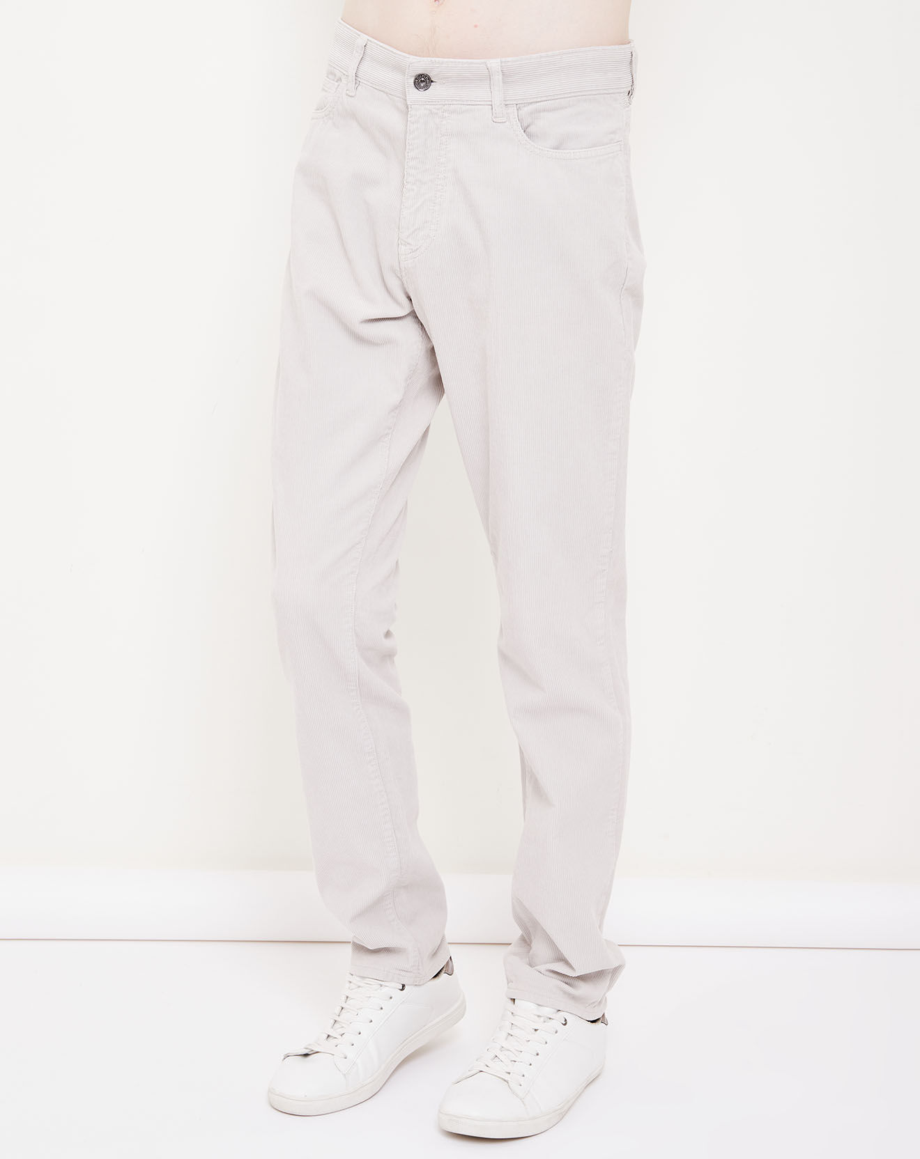 Hartford Pantalon en velours côtelé Tim beige