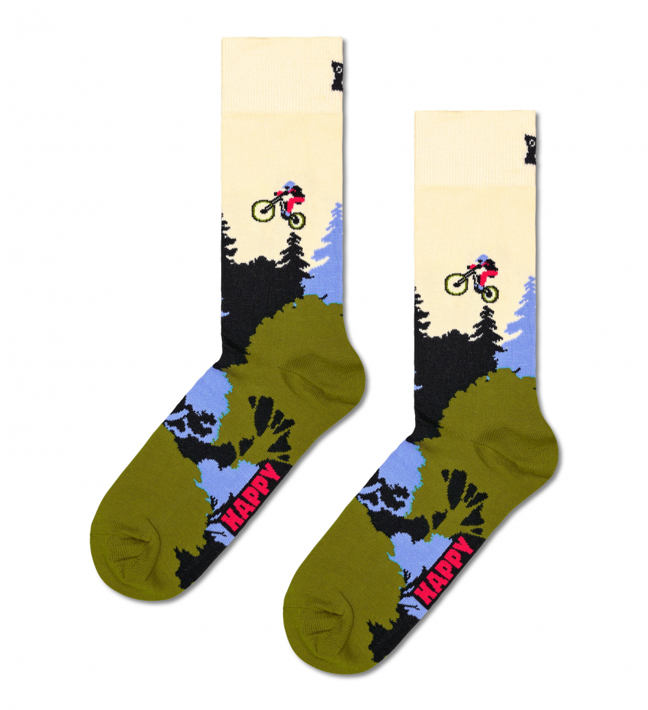 Happy Socks Mountain Bike Sock Socken in Mehrfarbig