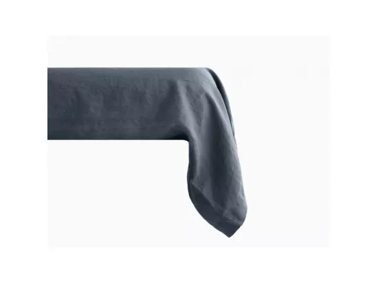 Taie de traversin Palace pur coton teint lavé, 63 fils/cm² Vent du sud - Palace Granit - 43 x 195 cm