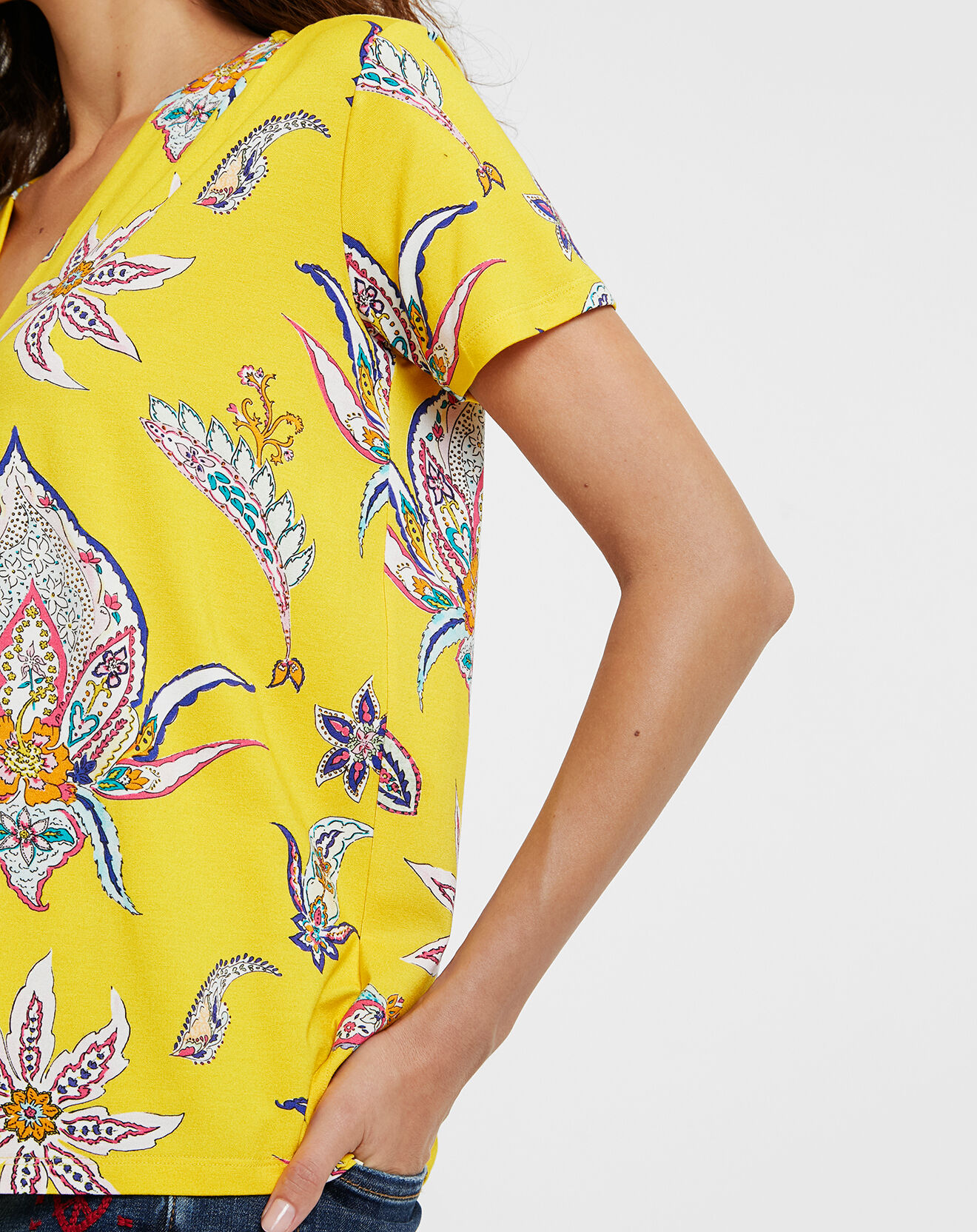 Desigual T-Shirt Lemark jaune