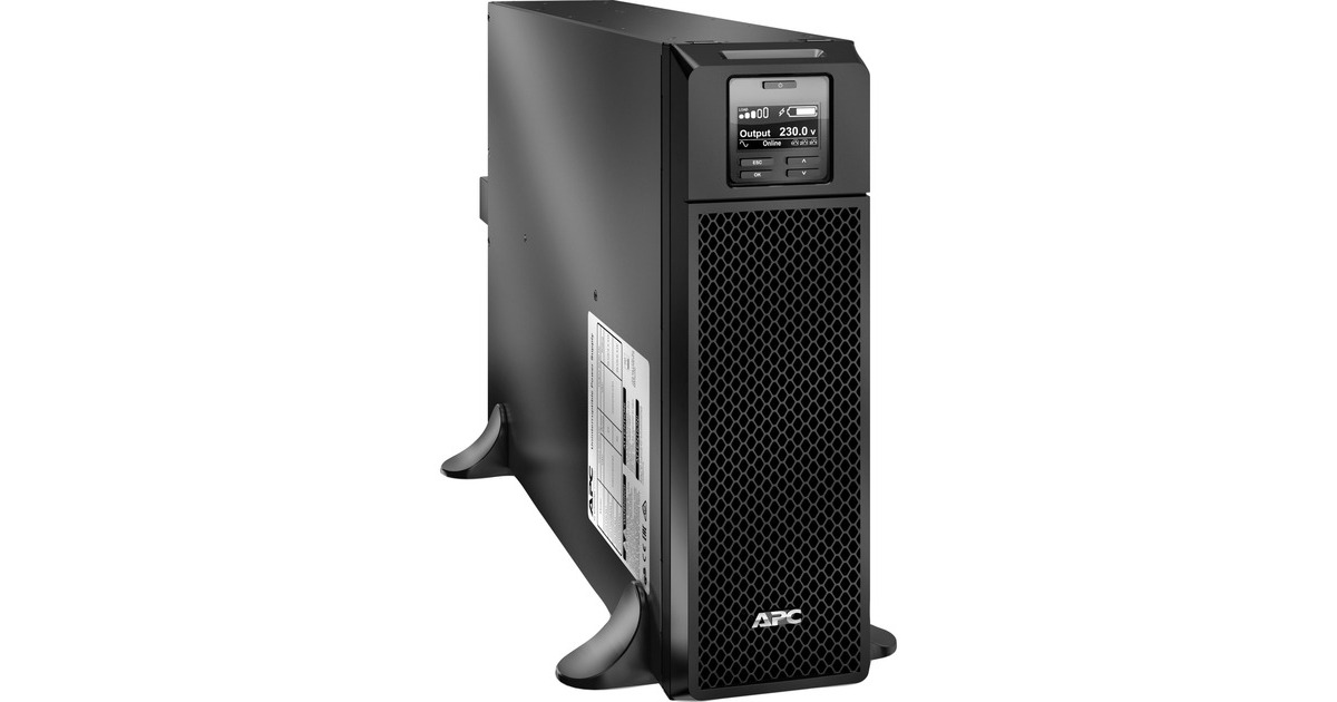APCSmart-UPS On-Line 5000VA noodstroomvoeding ups  (Zwart, 6x C13, 4x C19 uitgang, Embedded NMC, SRT5KXLI)