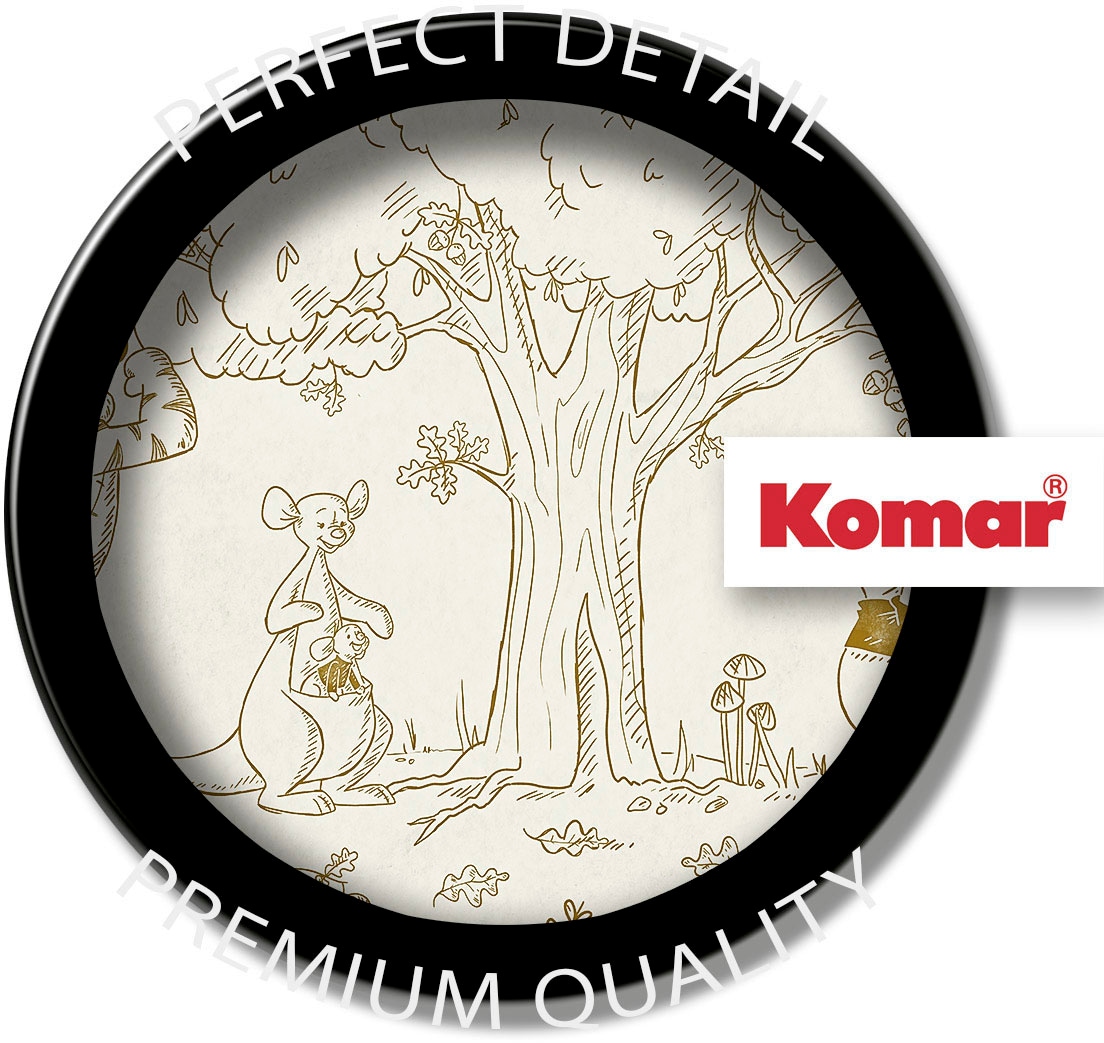 Komar Fototapete »Digitaldruck Vlies -  Winnie the Pooh Outdoors - Grösse 400 x 250 cm« bedruckt glatt Kinderzimmer