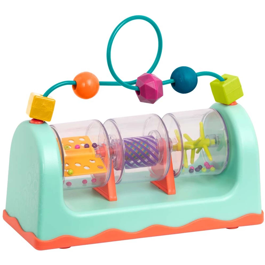 B.TOYS B. Spin & Roll - Motorikspielzeug türkis mit Perlenlabyrinth 1