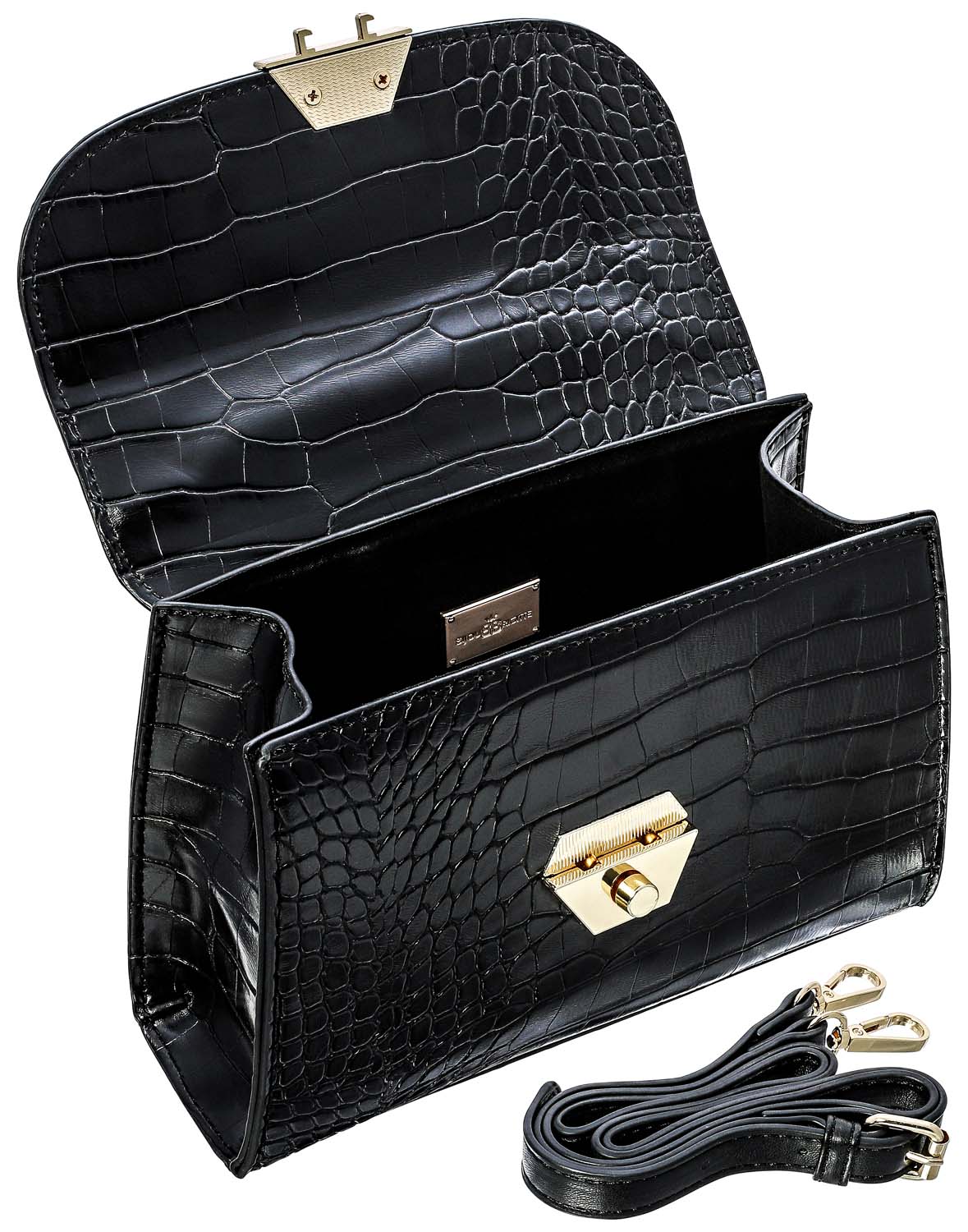 Tasche - Black Crocodile