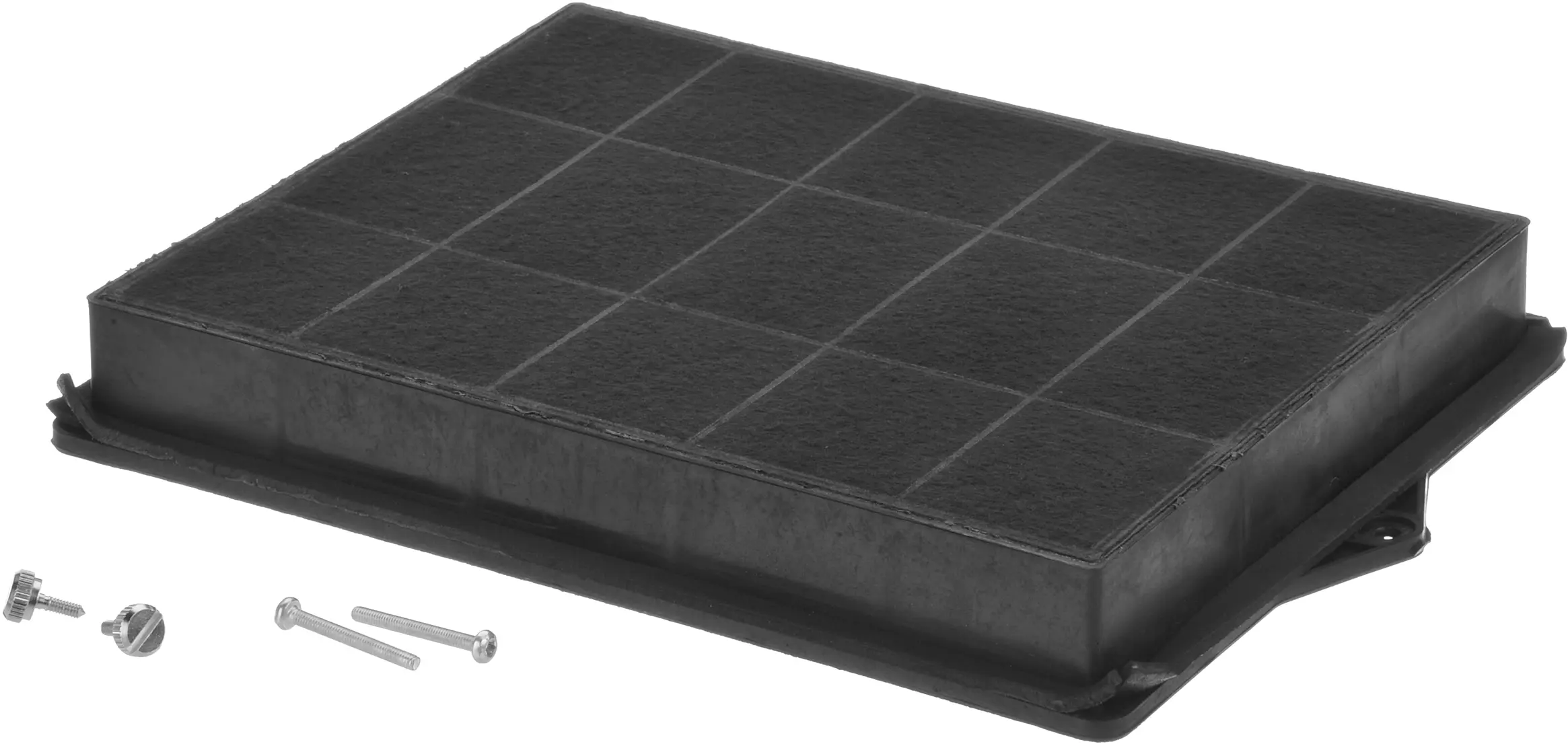 Koolstoffilter voor recirculatie afzuigkappen Afmeting: 27,1 x 21,4 x 3,8 cm. (LXBXH) 00354434 • DHZ5170