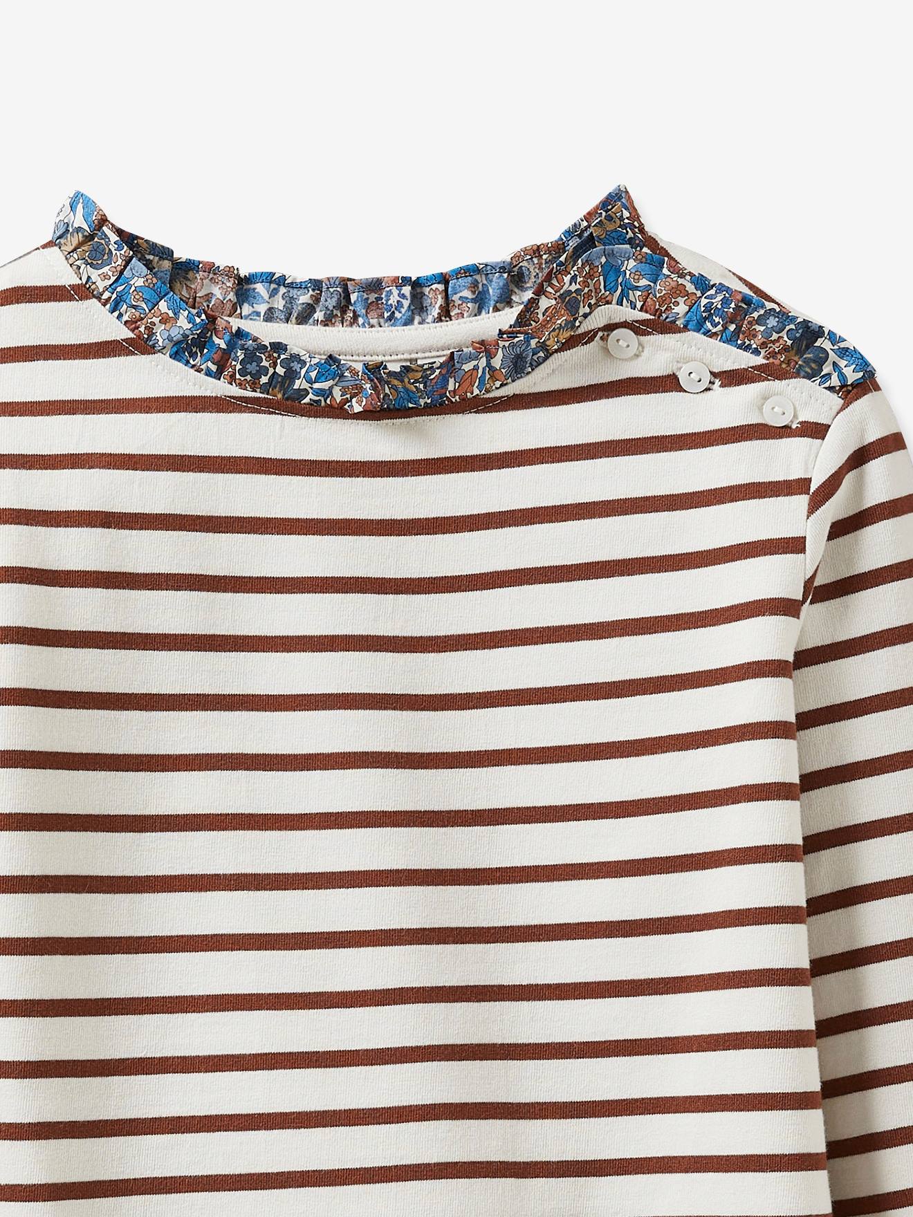 Suéter infantil estilo marinheiro em tecido Liberty®