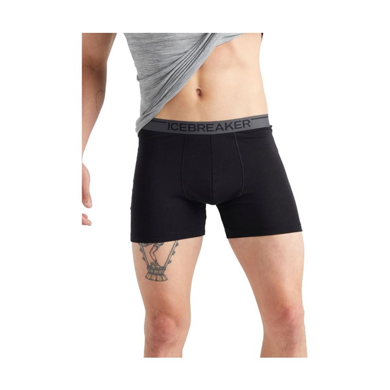 Icebreaker Anatomica Boxers Mens Black
