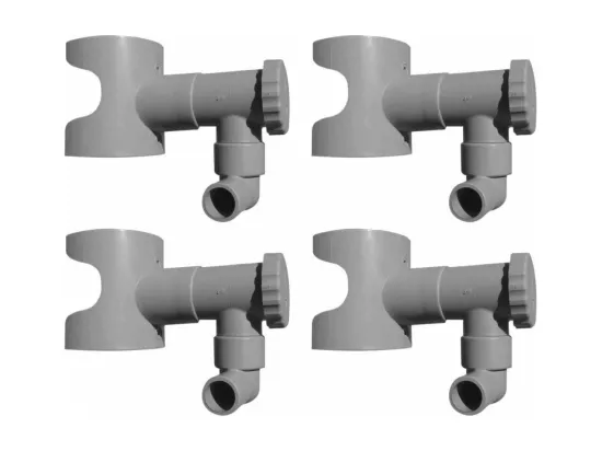 Récupérateur d'eau pour gouttière circulaire (Lot de 4)
