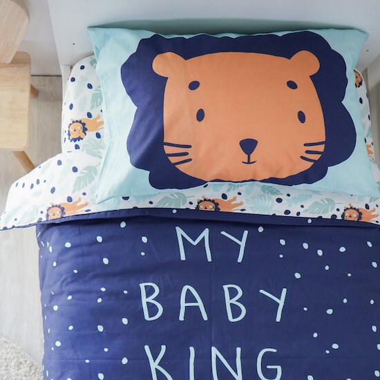 Parure de lit couette + taie   Lion        100 x 140 cm   de               Petit à petit