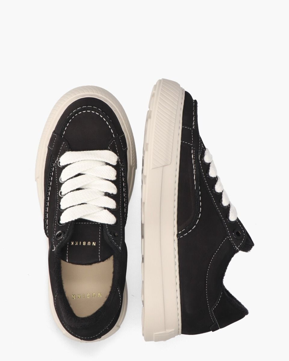Nubikk Caldera Tora Zwart/Wit Damessneakers