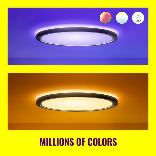 WiZ SuperSlim loftslampe 22W RGB