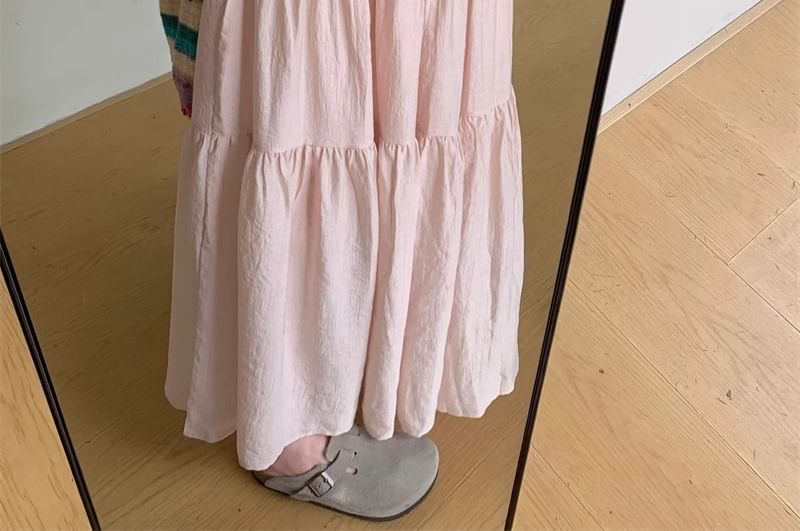 Peach+velvet - A-lijn rok met hoge taille (S-2XL)