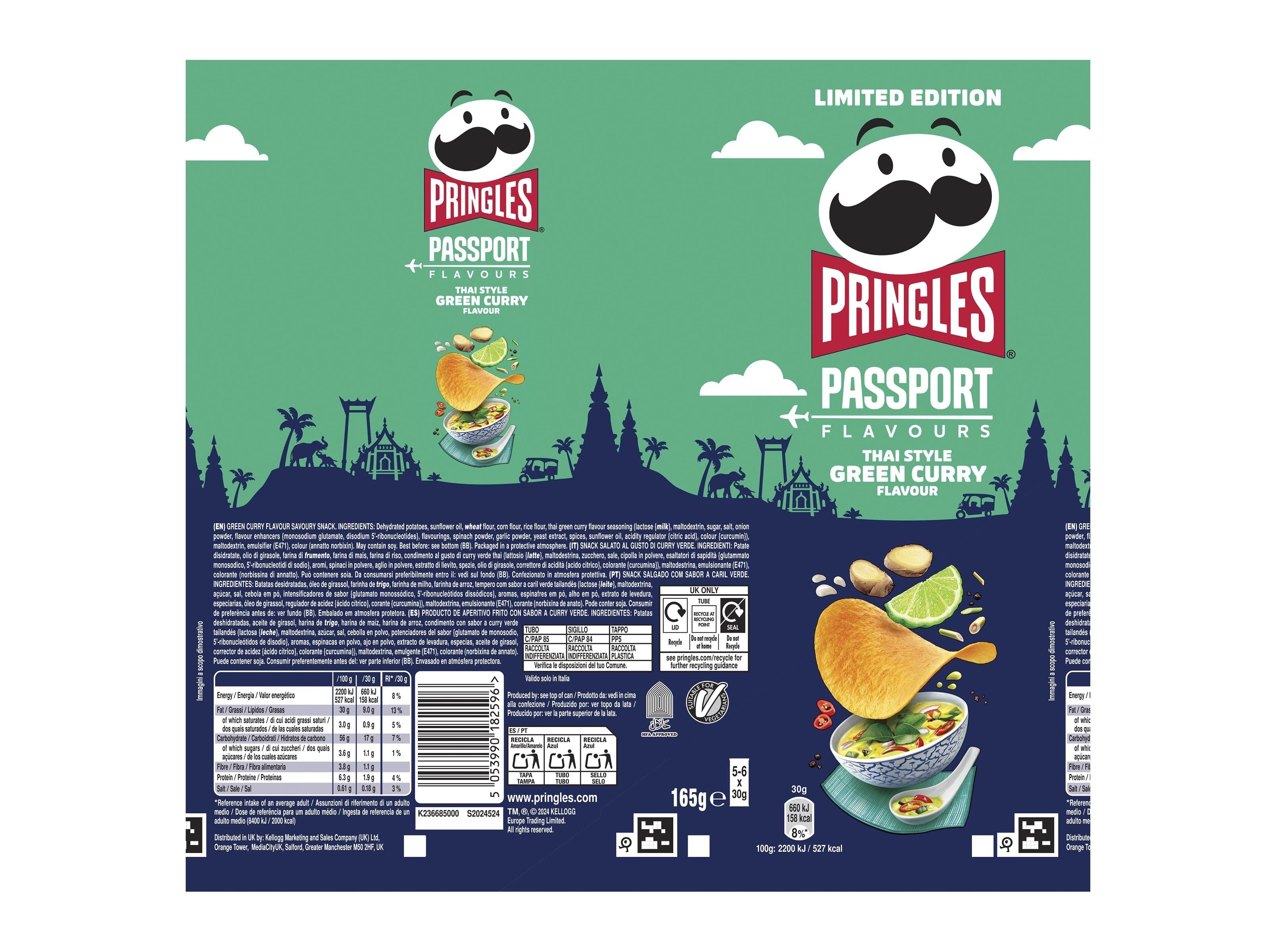 APERITIVO PRINGLES CARIL VERDE 165G