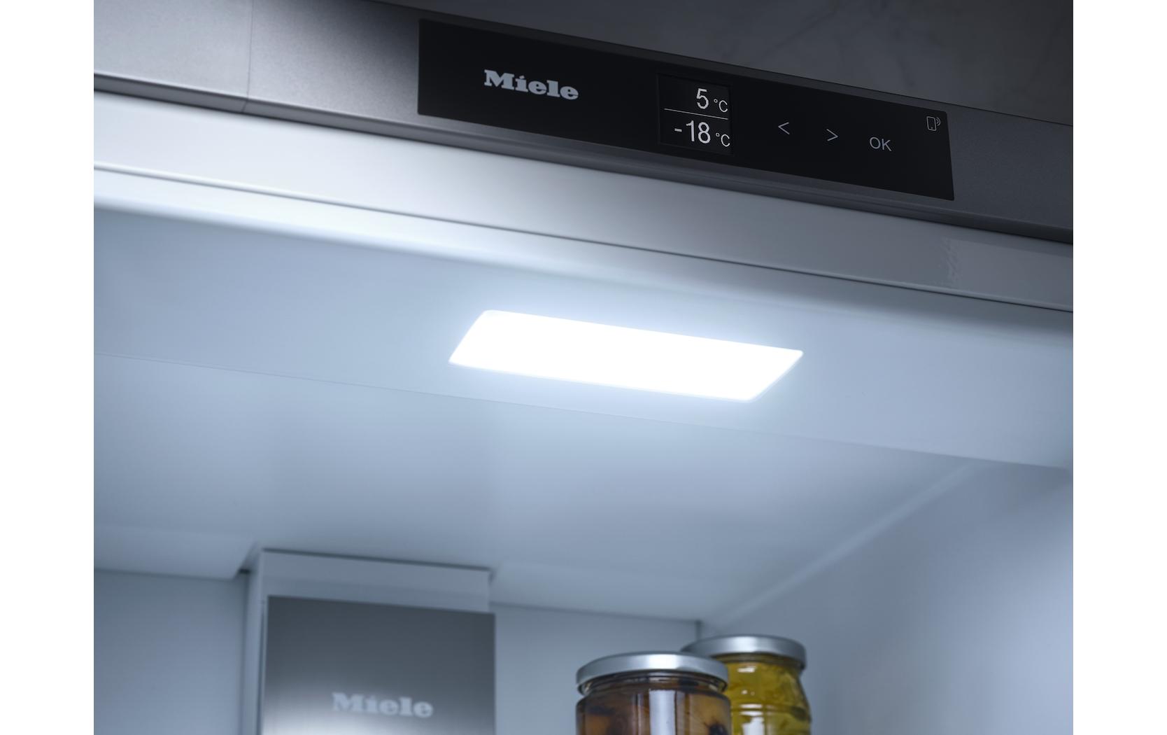 Einbau-Kühl-Gefrierkombination KF 7742 C Links/Wechselbar<br>Kombigerät mit Kühlschrank und Gefrierschrank