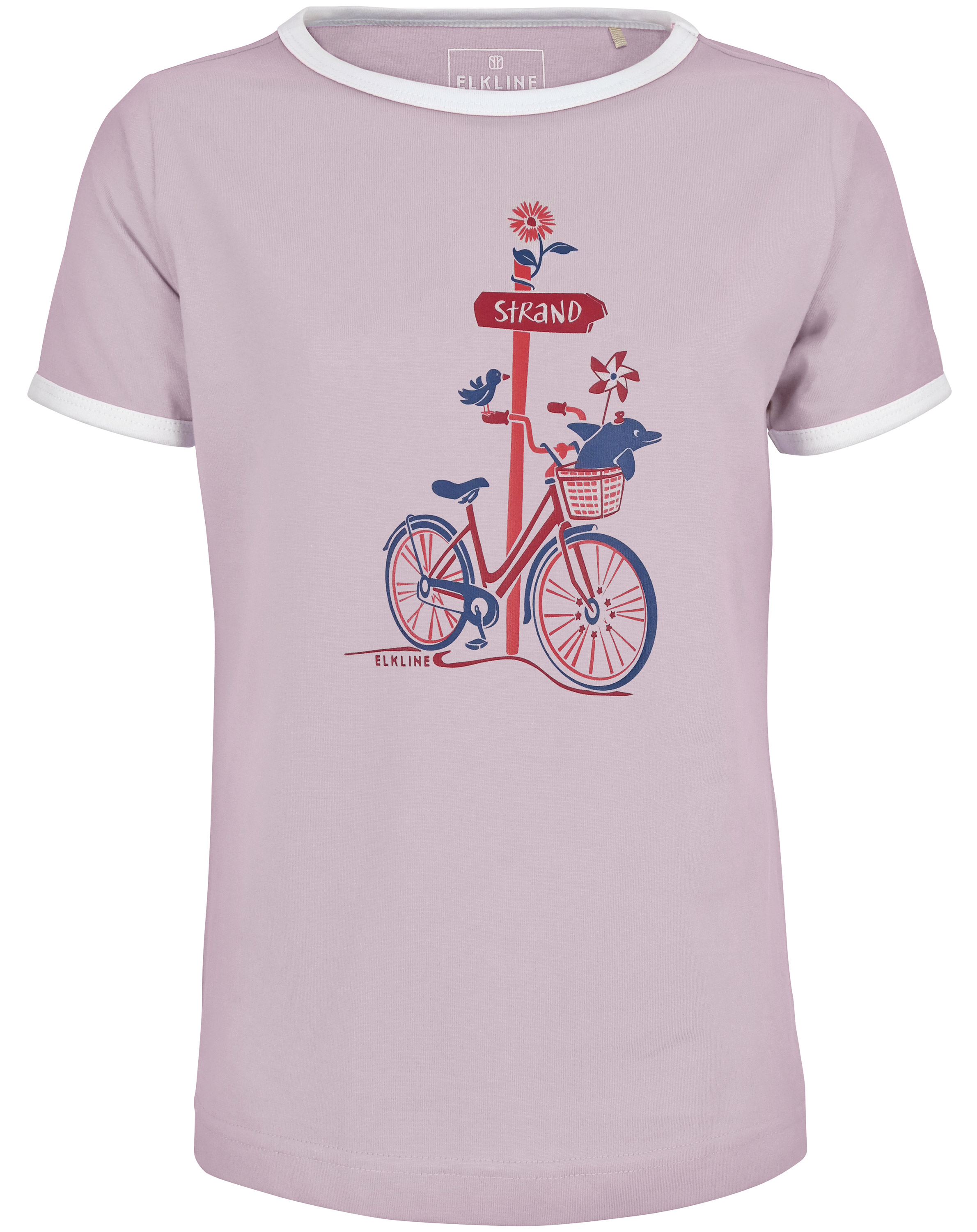 T-Shirt ZUM STRAND in lavender