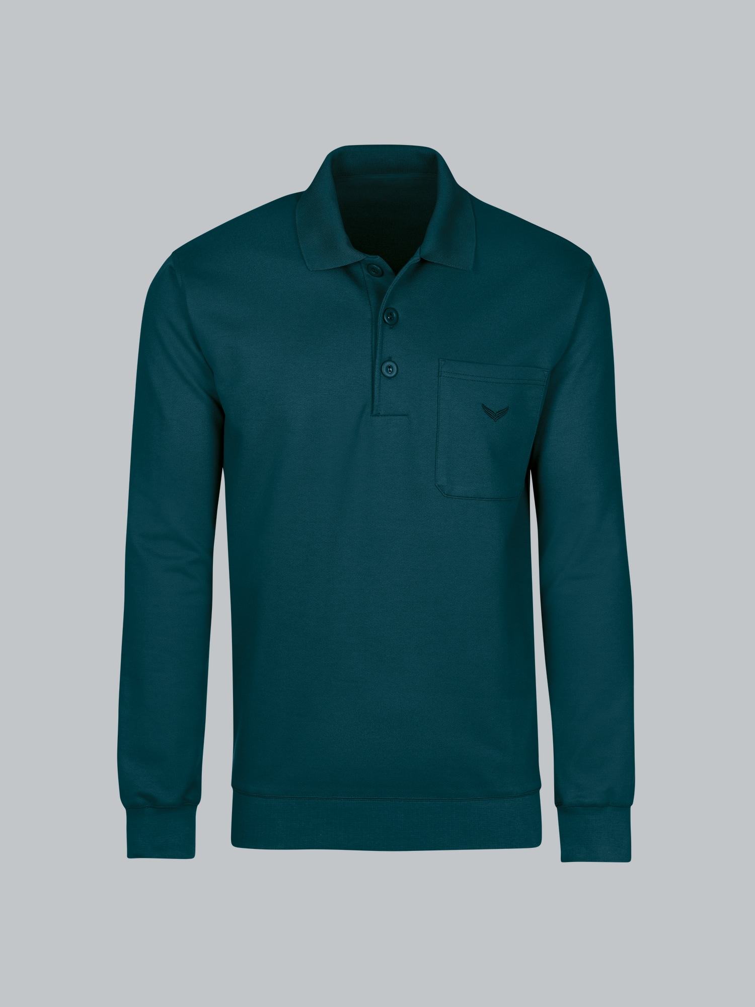Poloshirt aus Sweat-Qualität Saphir