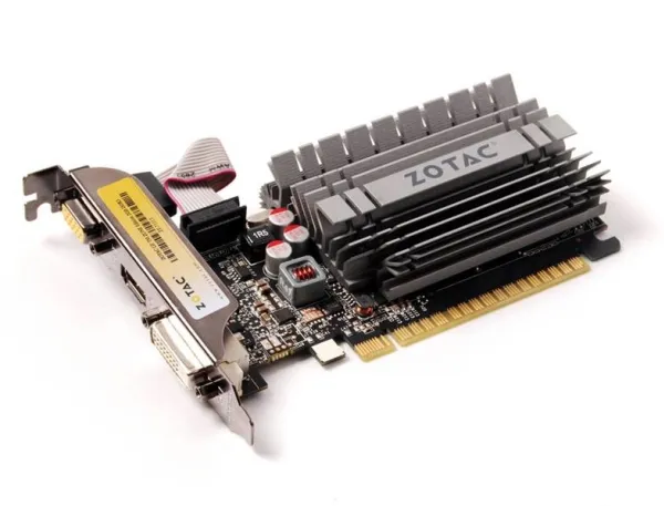 ZOTAC NVIDIA® GeForce® GT 730 - ZONE Edition - grafikkort - GF GT 730 - 2 GB DDR3 - PCIe 2.0 x16 lavprofil - DVI, D-Sub, HDMI - blæserløs