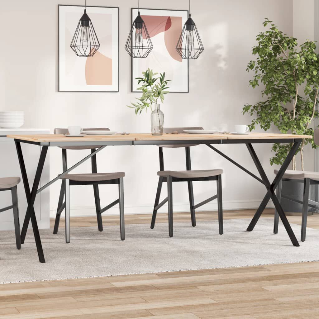 vidaXL X-vormige tafelpoten 180x80x73 cm staal