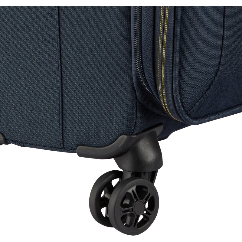 Delsey Brochant 3 - Valise cabine extensible 4 doubles roues 55 cm bleu marine