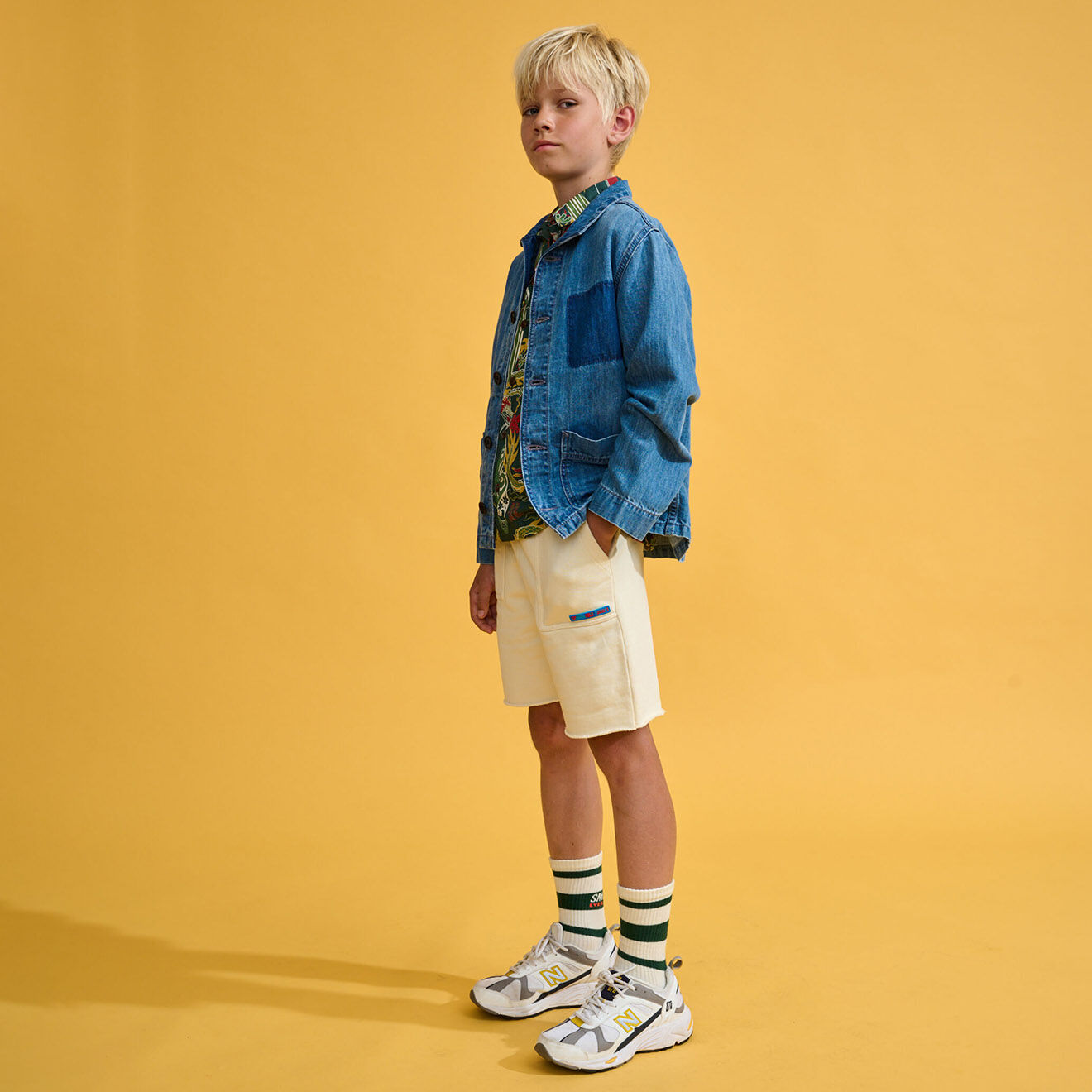 Bellerose Veste en jean Pitt bleue