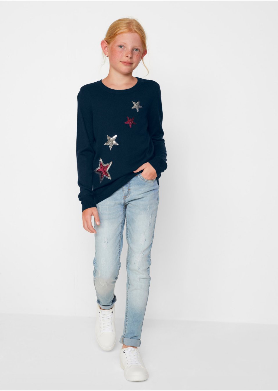 Pull en maille à paillettes