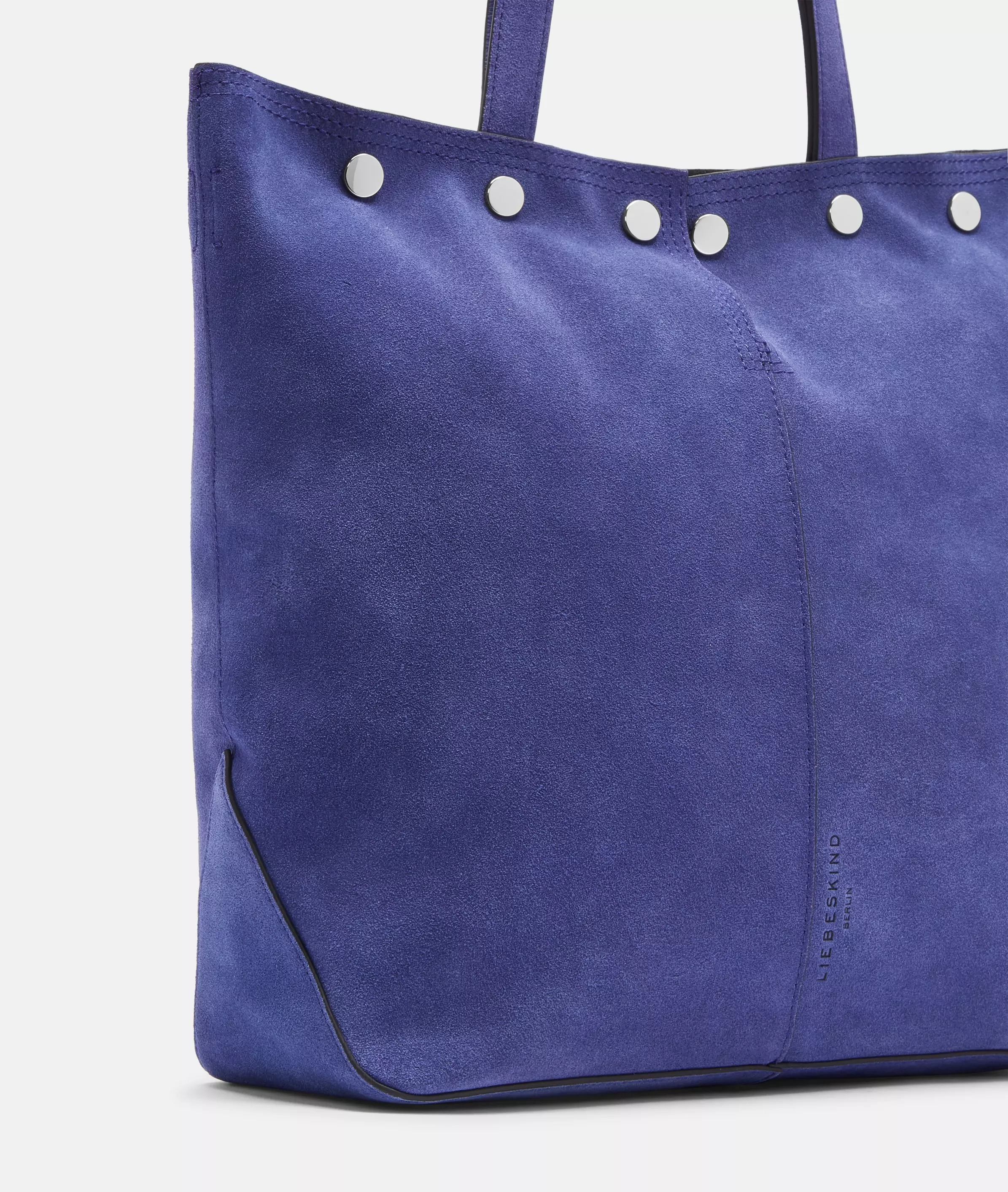 Rive Tote L Large shoulder bag made from soft suede